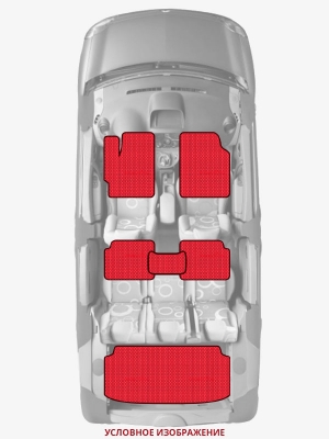 ЭВА коврики «Queen Lux» комплект для SEAT Leon X-PERIENCE